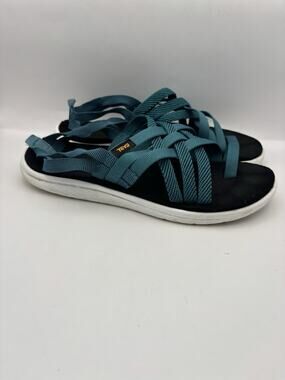 Teva Voya Strappy Blue Sandals Women Size 10